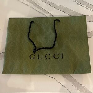 Gucci Olive Green Tote with Black Rope Handles